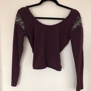Sequin Off The Shoulder Top